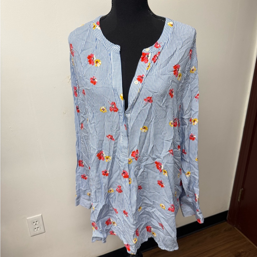 Old Navy Floral Striped Women's Tunic Top Size XXL